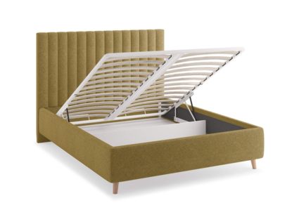 Кровать Сонум Amanda Кашемир Горчичный (с подъемным механизмом) 140х190