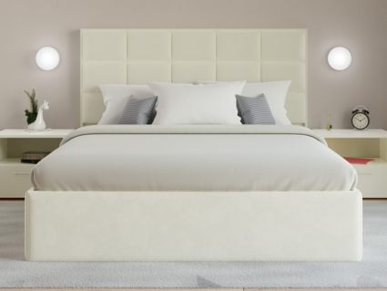 Кровать Lonax Адель велюр Dolly-13 (с основанием) 120х190