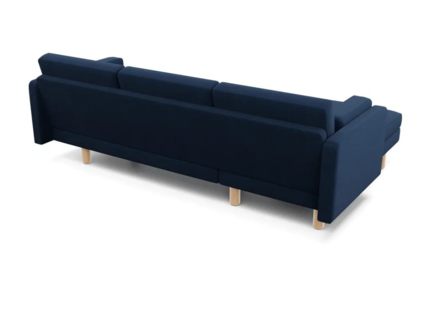 Диван Арско Ингвар угловой трехместный синий Длина 240 см