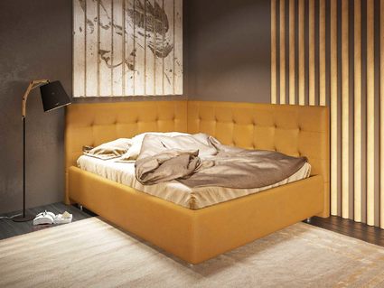 Кровать Nuvola Sabina угловая Velutto 22 90х200