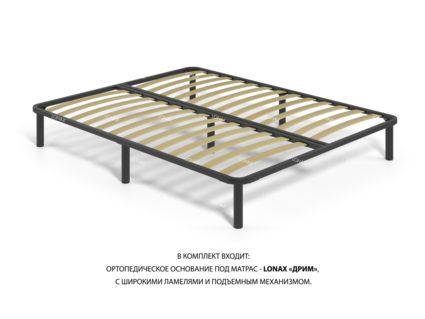 Кровать Lonax Алегра велюр Dolly-2 (с подъемным механизмом) 140х200