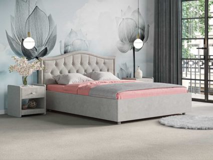 Кровать Сонум Ancona Экокожа Белая (с подъемным механизмом)