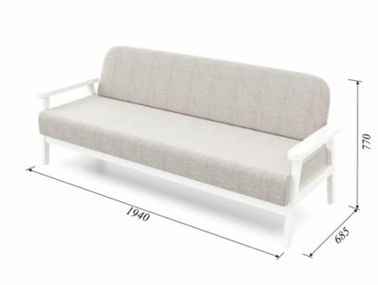 Диван Арско Флори трехместный салатовый