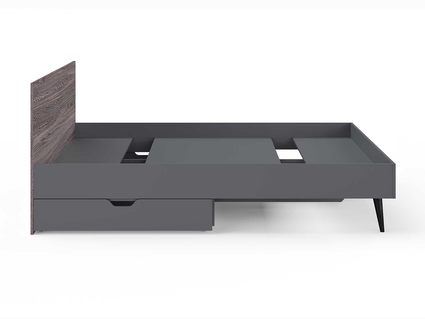 Кровать Сонум Ines Ясень анкор + серый 