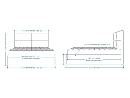Кровать Lonax Марселла велюр Dolly-3 (с подъемным механизмом) 180х190