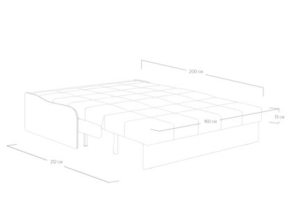 Диван Сонум Glen Тедди мятный Длина 170 см