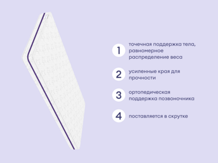 Матрас Базилик Бэби Мун 90х195