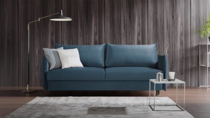 Диван Фиеста Мебель Портленд Лайт велюр Vivaldi 24 темно-коричневый