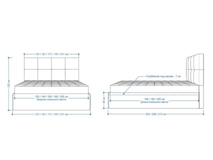 Кровать Lonax Алегра велюр Dolly-2 (с подъемным механизмом) 140х200