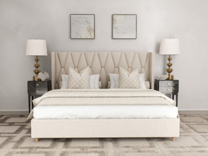 Кровать Beautyson Rebecca велюр Formula 890 сиреневый 256