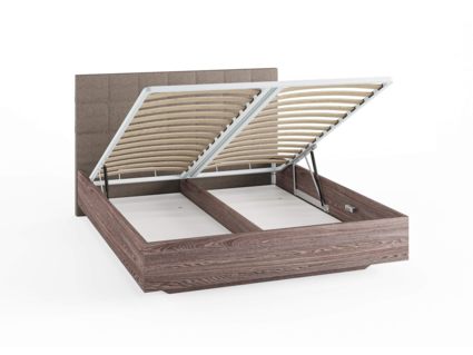 Кровать Сонум Luiza Ясмунд + Кашемир Бежевый (с подъемным механизмом) 160х190