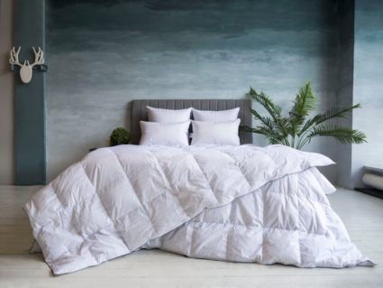 Подушка German Grass Gray Familie Down упругая 70х70