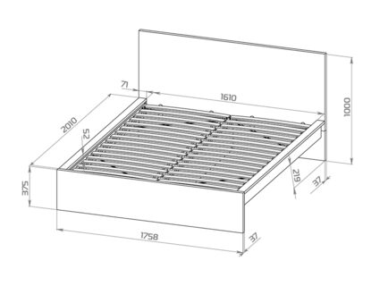 Кровать Гуд Лакк Варма Сэнг 140х200