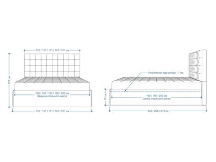 Кровать Lonax Аврора велюр Dolly-2 180х195