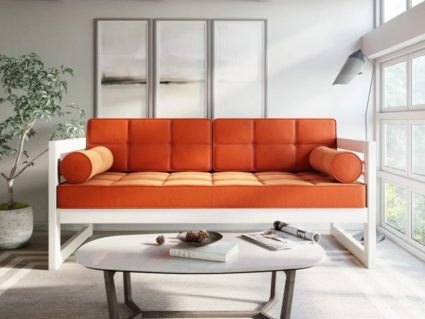 Диван Арско Сега трехместный оранжевый Длина 173 см