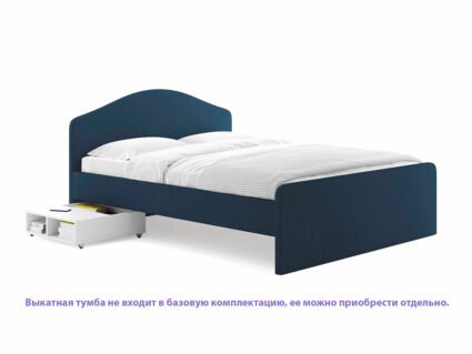 Кровать Сонум Emma Микровелюр белый