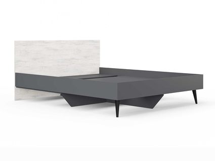 Кровать Сонум Ines Ясмунд + серый 90х190