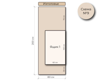 Кровать Mr.Mattress Site Box велюр Toffee 80х200