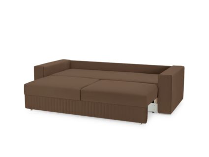 Диван Фиеста Мебель Тусон Лайт велюр Vivaldi 23 коричневый Длина 232 см