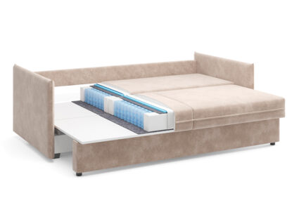 Диван Сонум Remy Тедди пепельный Длина 215 см