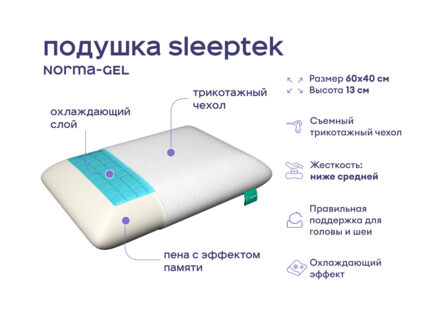 Одеяло Димакс Верблюд всесезонное + 2 подушки Sleeptek Norma-GEL 1427