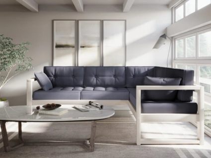 Диван Арско Астер угловой трехместный серый Длина 220 см