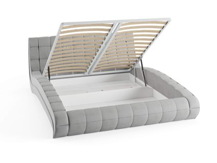 Кровать Сонум Milano Экокожа Белая (с подъемным механизмом) 200х190