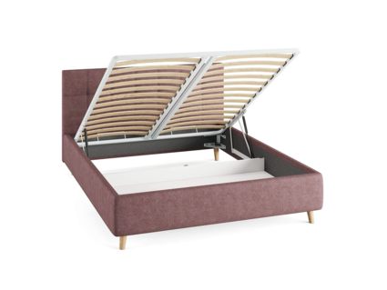 Кровать Сонум Bella Кашемир Синий (с подъемным механизмом) 200х190