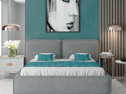 Кровать Nuvola Verde Bravo cream (с подъемным механизмом) 200х190