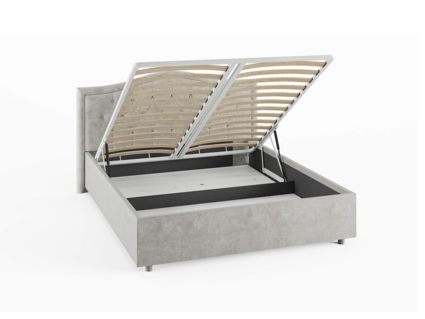 Кровать Сонум Ancona Рогожка Деним (с подъемным механизмом) 90х190
