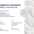 Одеяло Димакс Бамбук всесезонное + подушка Димакс Базис 200х220