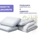 Одеяло Димакс Бамбук всесезонное + 2 подушки Димакс Базис 172х205