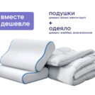 Одеяло Димакс Файбер всесезонное + 2 подушки Димакс Базис Макси 200х220